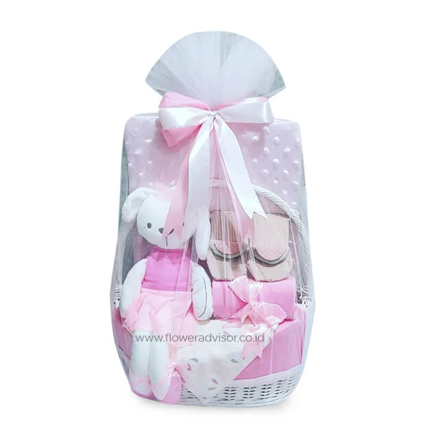 Monochrome Baby Hamper Pink - Baby Gifts