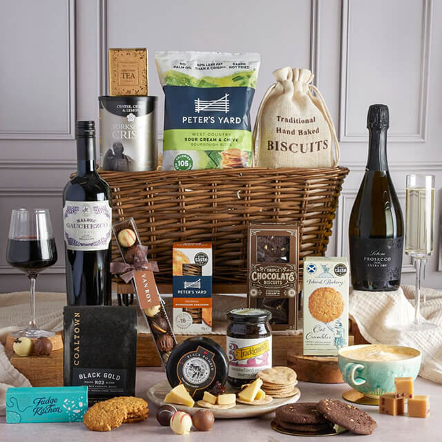 Luxury Food & Wine Basket - Anniversary