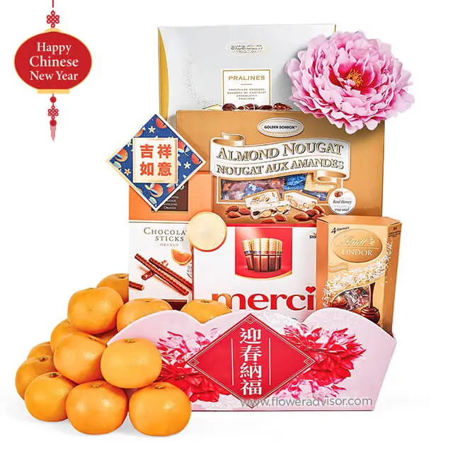 CNY 2022 - Sweetest Gold Gift Basket - Chinese New Year