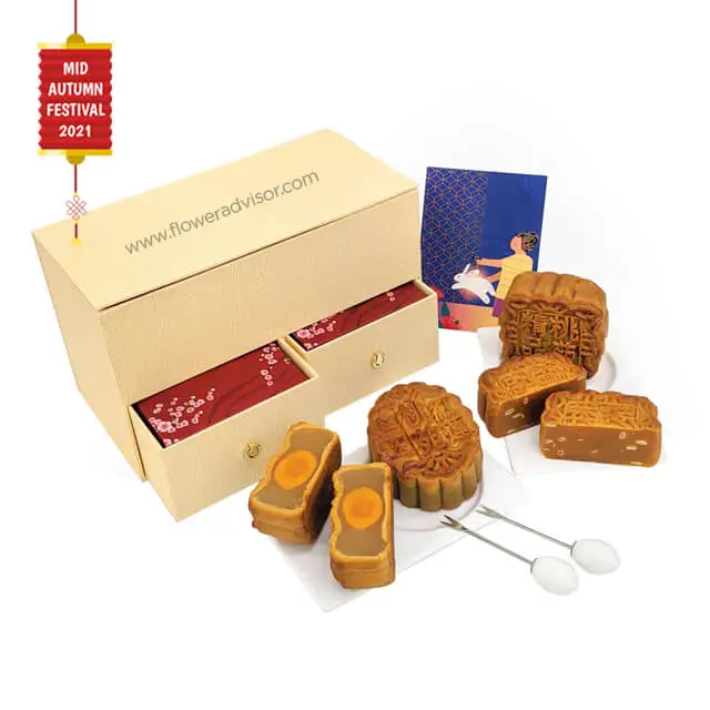 MAF 2021 - Peach Garden Single Box Assorted Baked Mooncakes - Mid-Autumn Festival