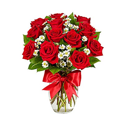Luxury One Dozen Red Roses - Valentine's Day