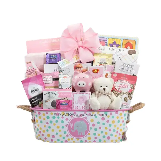 Ultimate Baby Girl Gift Basket - New Borns