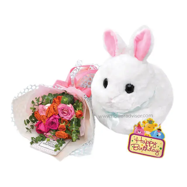 Fluffy Bunny Gift - Anniversary