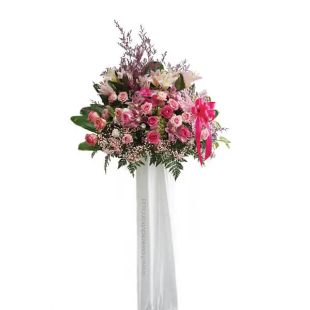 Pink Royale - Papan Bunga Pernikahan