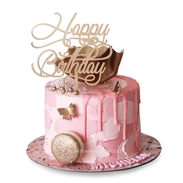 Melting Pink Cake - Birthday