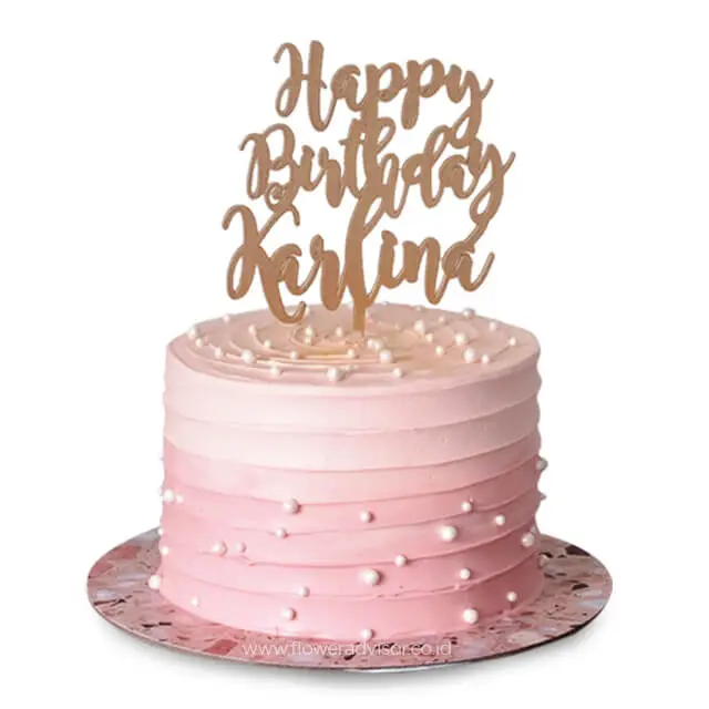 Polkapink Cake - Birthday