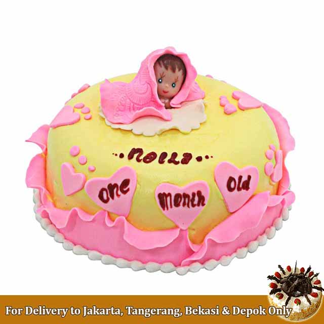 Welcome Baby Girl Cake - Baby Gifts