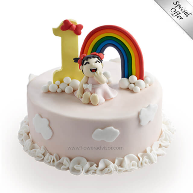 Rainbow Delight Cake - Birthday