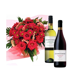 Red Romance with Red & White wine - Womens Day
