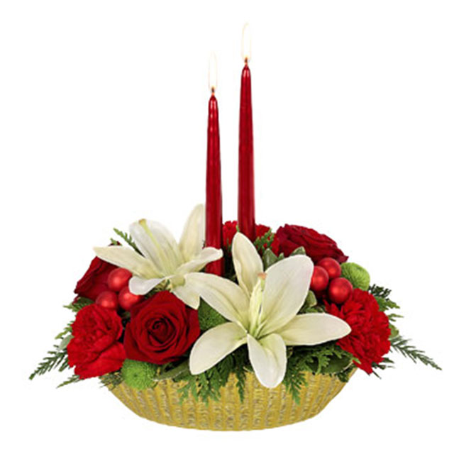 Bright Holiday Wishes Centerpiece - Christmas