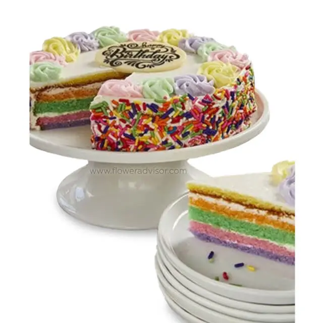 Rainbow Birthday Cake - Birthday