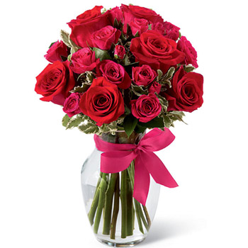 Luscious Reds Bouquet - Valentine's Day
