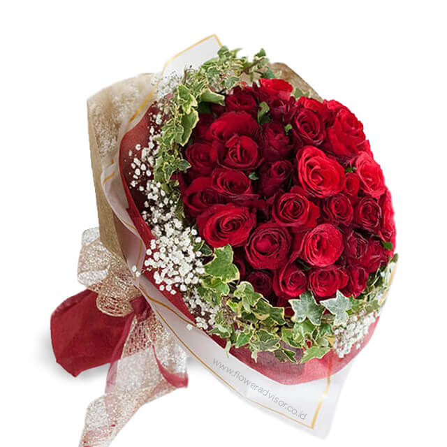 Lovely In Red - Hand Bouquets