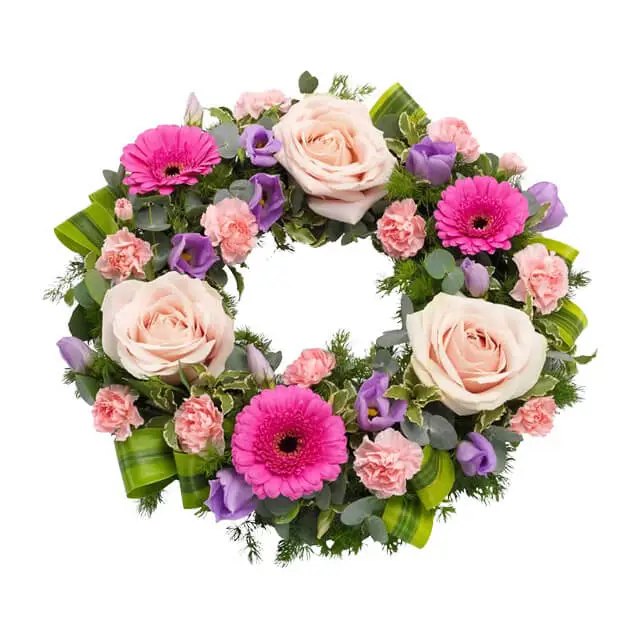 Graceful Farewell Floral Wreath - Sympathy