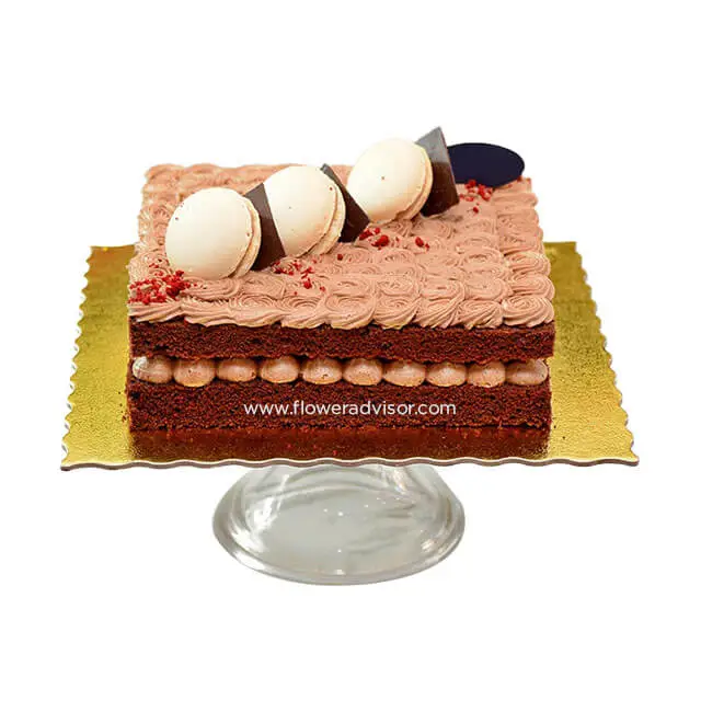 Caramel Buttercream Naked Chocolate Cake - Birthday