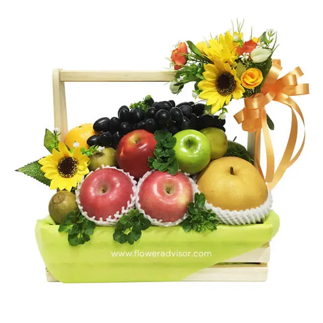 Bountiful Harvest Fruit Basket - Get Well Soon