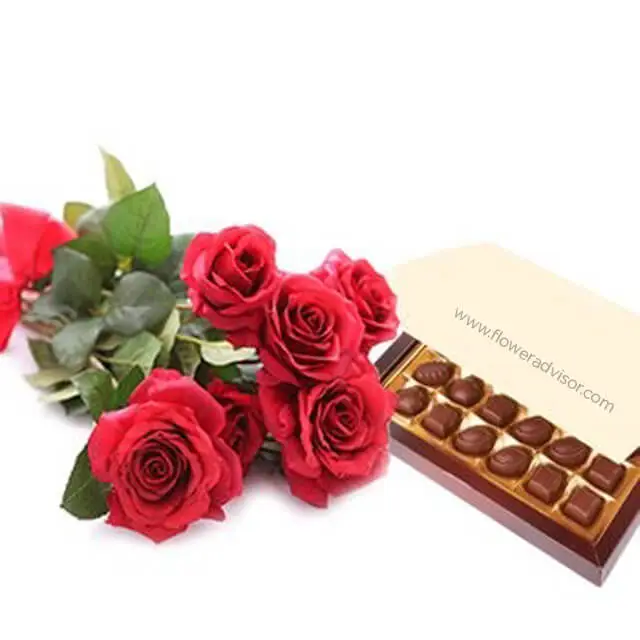 Simply Roses and Chocolates - Anniversary