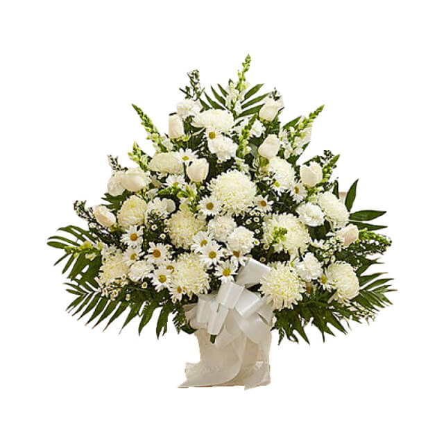 Heartfelt Tribute White - Funeral Flowers
