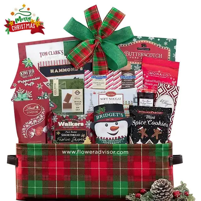 CHRISTMAS 2022 - Happy Holidays Gift Basket - Christmas