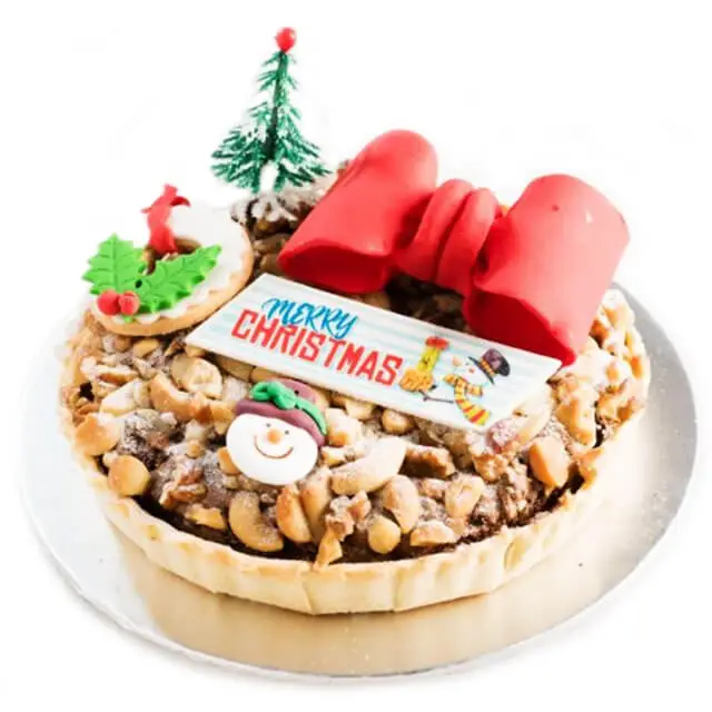 Mistletoe Mixed Nut Pie - Christmas