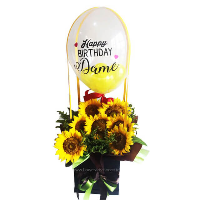 Brighten Your Moments - Sunflower Bloom Box - Thanksgiving