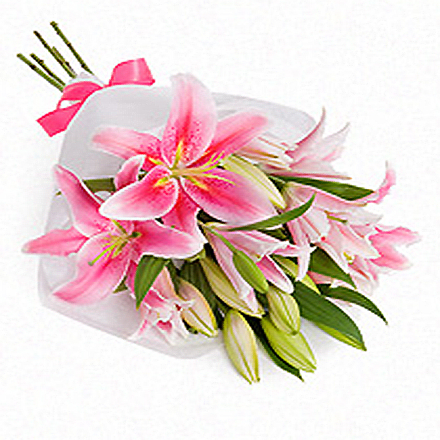 Pink Lilies Bouquet
