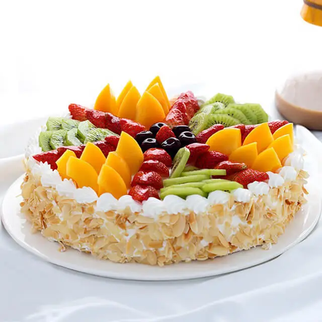 Multi Fruits Birthday Cake