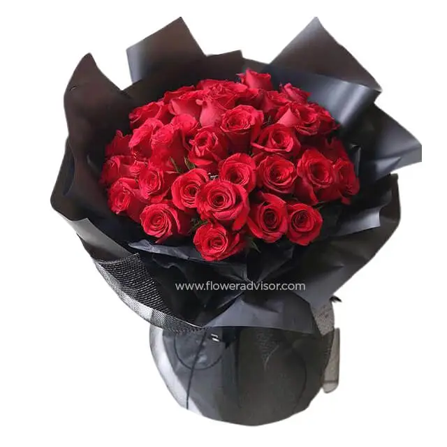 36 Red Rose Bouquet - Romantic Love Song