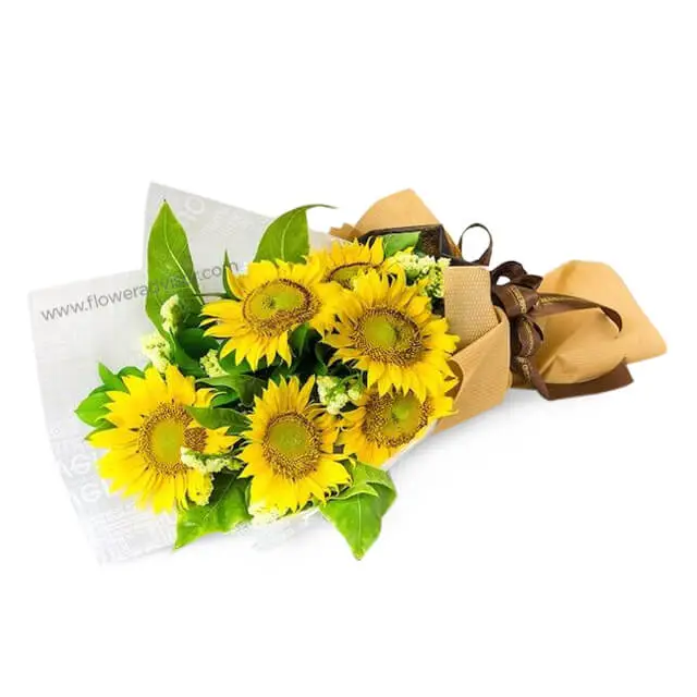 6 Sunflowers Bouquet - Fleur de  Sun