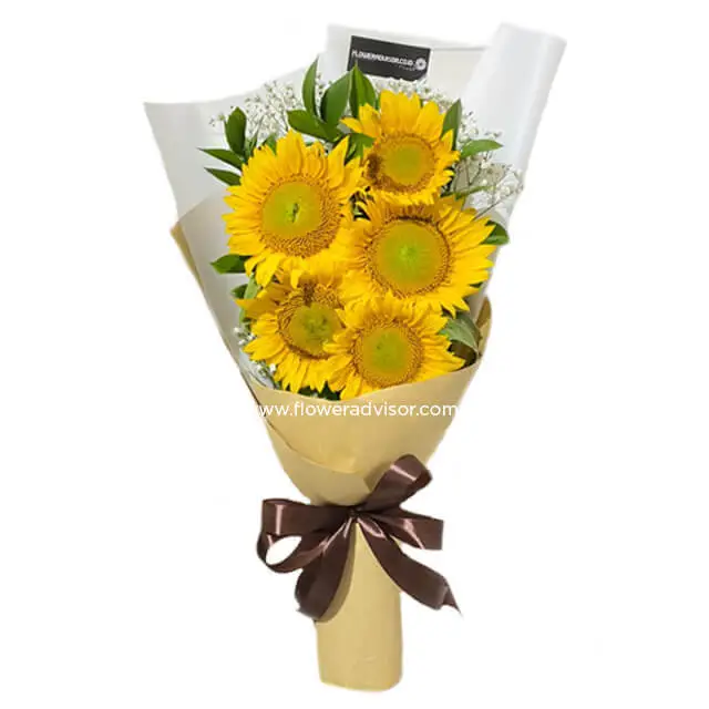 5 Sunflowers Bouquet - Sunny Hill