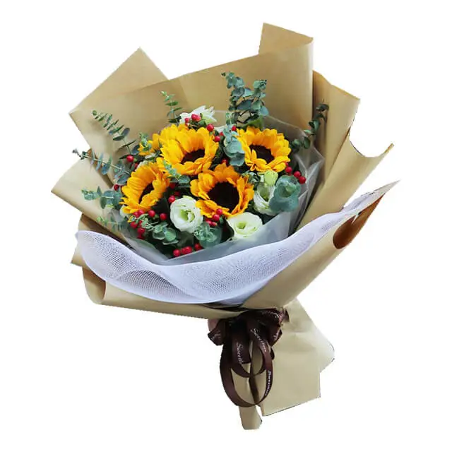 5 Sunflowers Bouquet - Sun of Joy