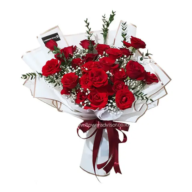 24 Red Rose Bouquet - Wonder Desire
