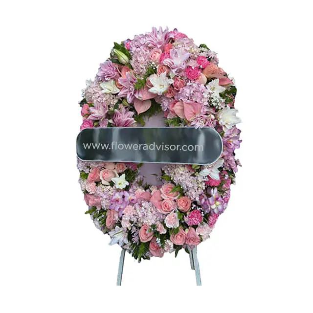 Pure Condolence Wreath