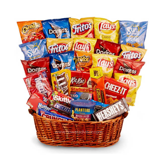 Chips, Candy & More Gift Basket