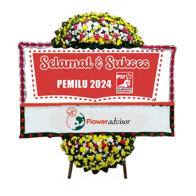 Bunga Papan Dukungan Partai PSI - Pemilu 2024