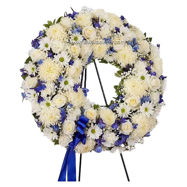 Serene Sympathy Wreath - Condolence
