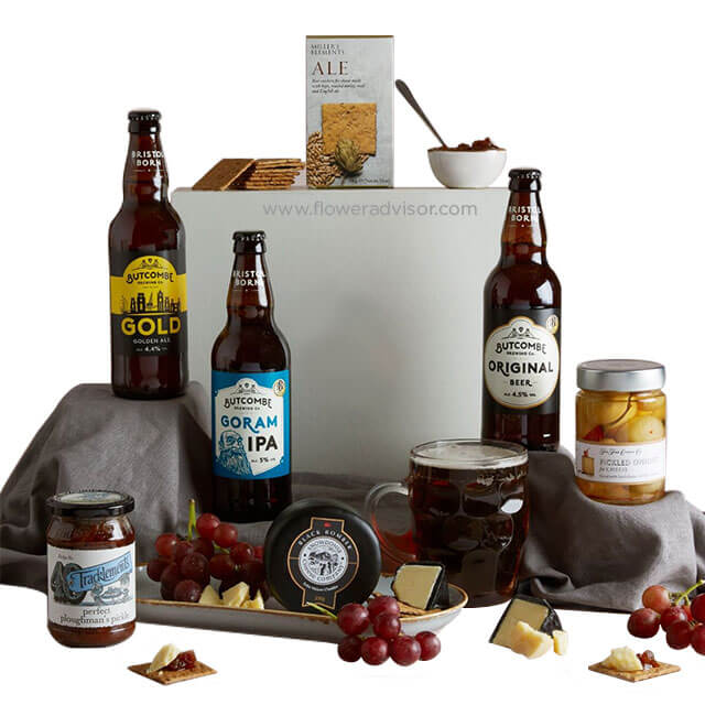 Ploughmans Beer & Cheese Hamper (disabled) - Birthday