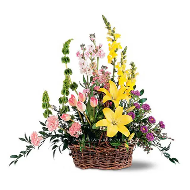 Springtime Basket - Lilies