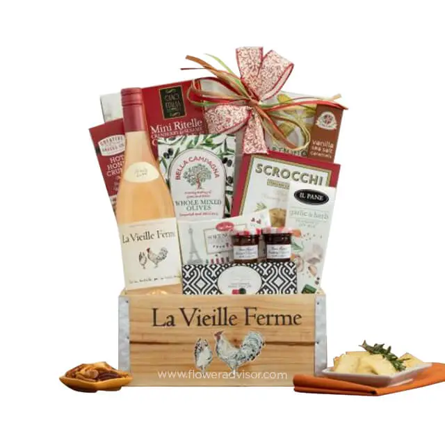 La Vieille Ferme Rose French Gift Basket - Gourmet Hampers