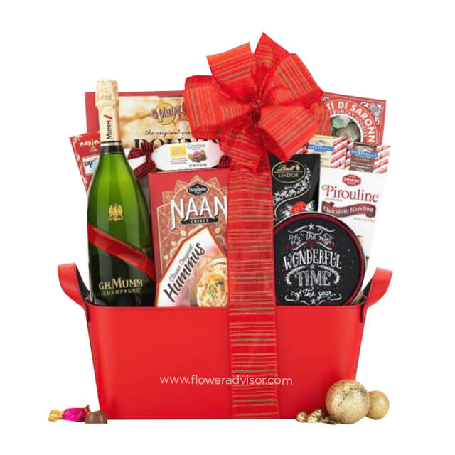 Mumm Cordon Rouge Champagne Gift Basket - Chinese New Year