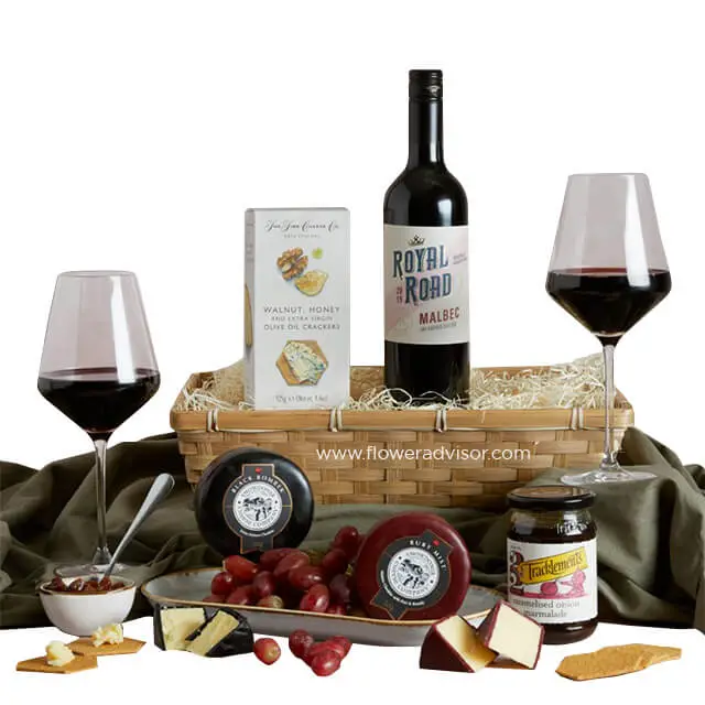 Wine & Cheese Gift Box - Anniversary