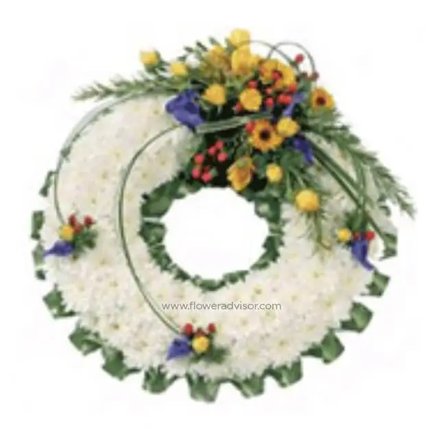 Chrysan Wreath - Condolence