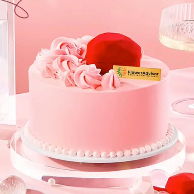 Love Fruits Ring: Valentines Day Birthday Cake - Birthday