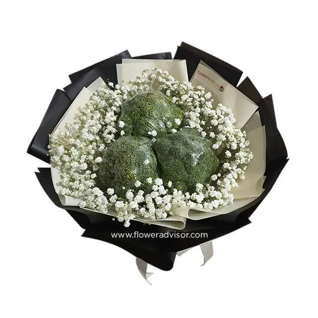 Triple Broccoli Bouquet - Get Well Soon
