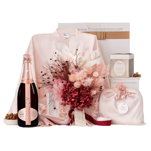 More Than Flowers with Chandon Rosé Hamper - Thank You