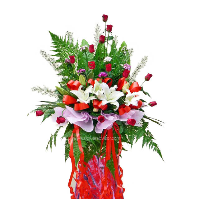 Standing Flowers For Grand Openings - Grand Opening Stands