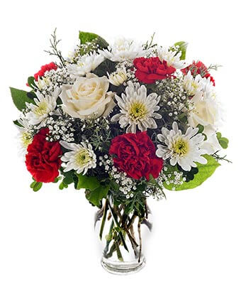 Red And White Floral Bliss - Mothers Day