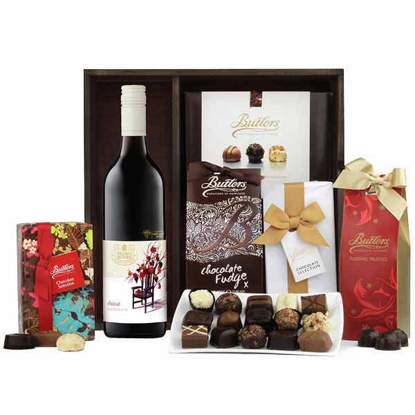 Gift of Chocolates & Red Wine - Chinese New Year